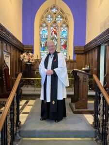 Rev'd Martin Callaghan at the Rememberance Sunday Service 13th November, 2022